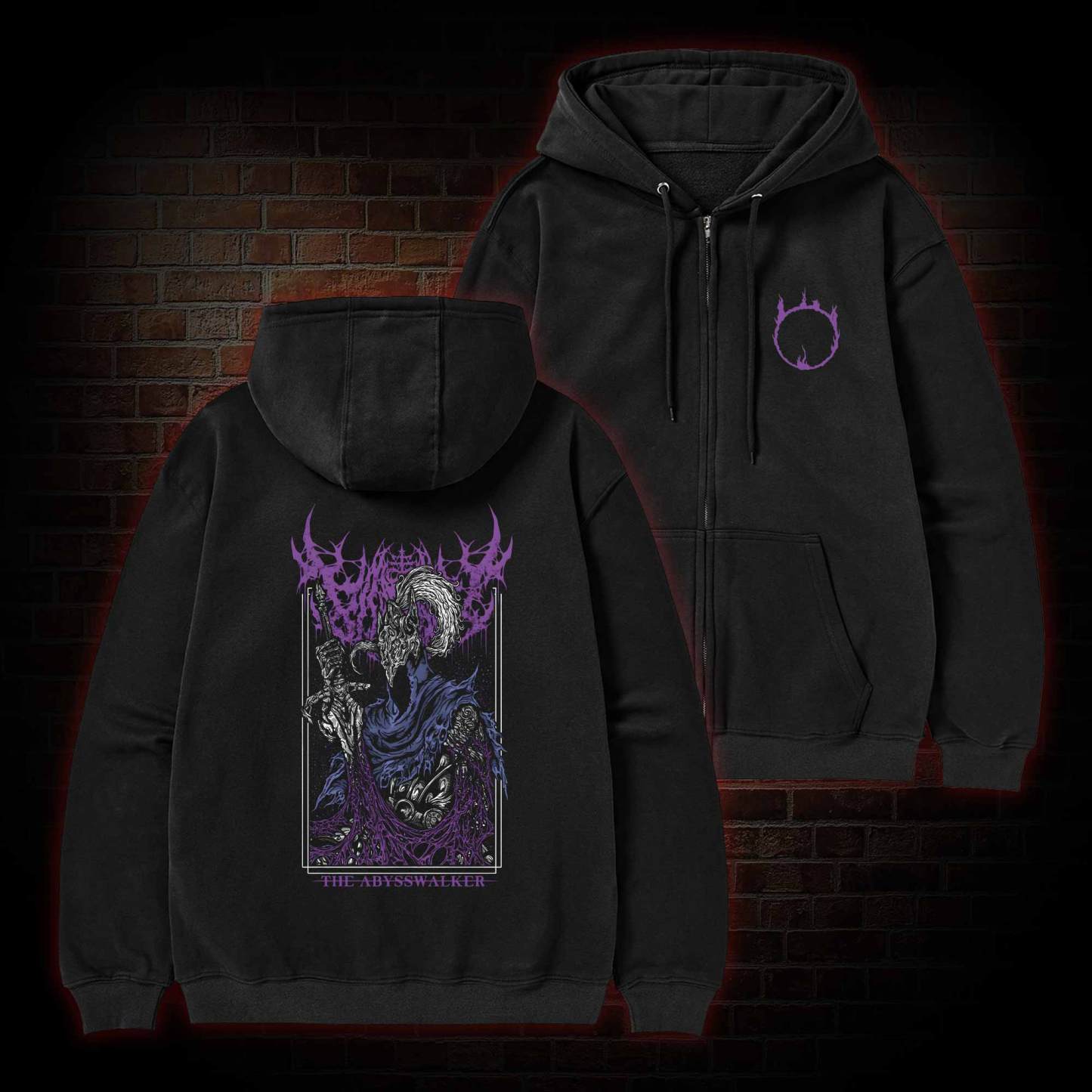 Into the Abyss Zipper Hoodie