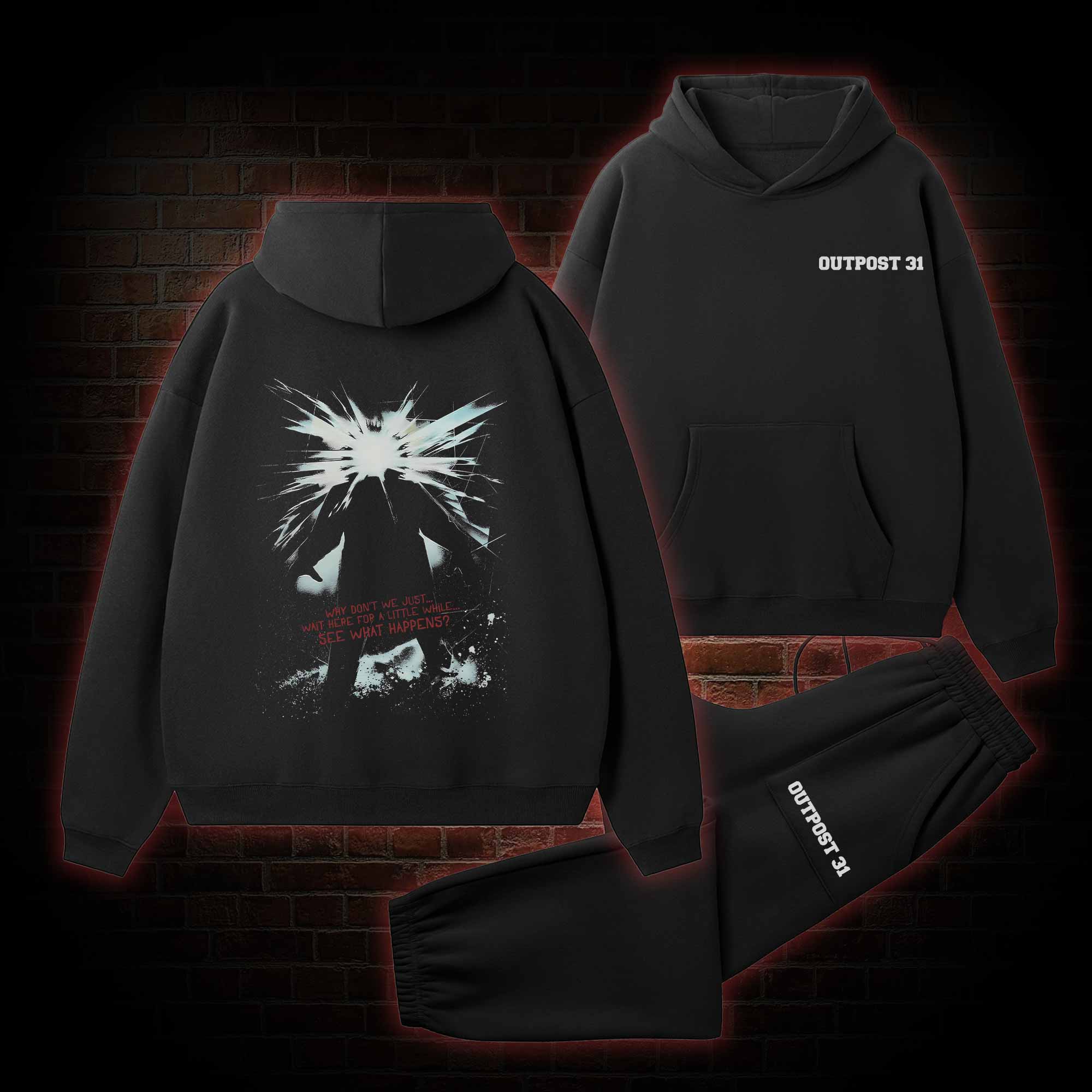 Retro The Thing Fleece Hoodie Set