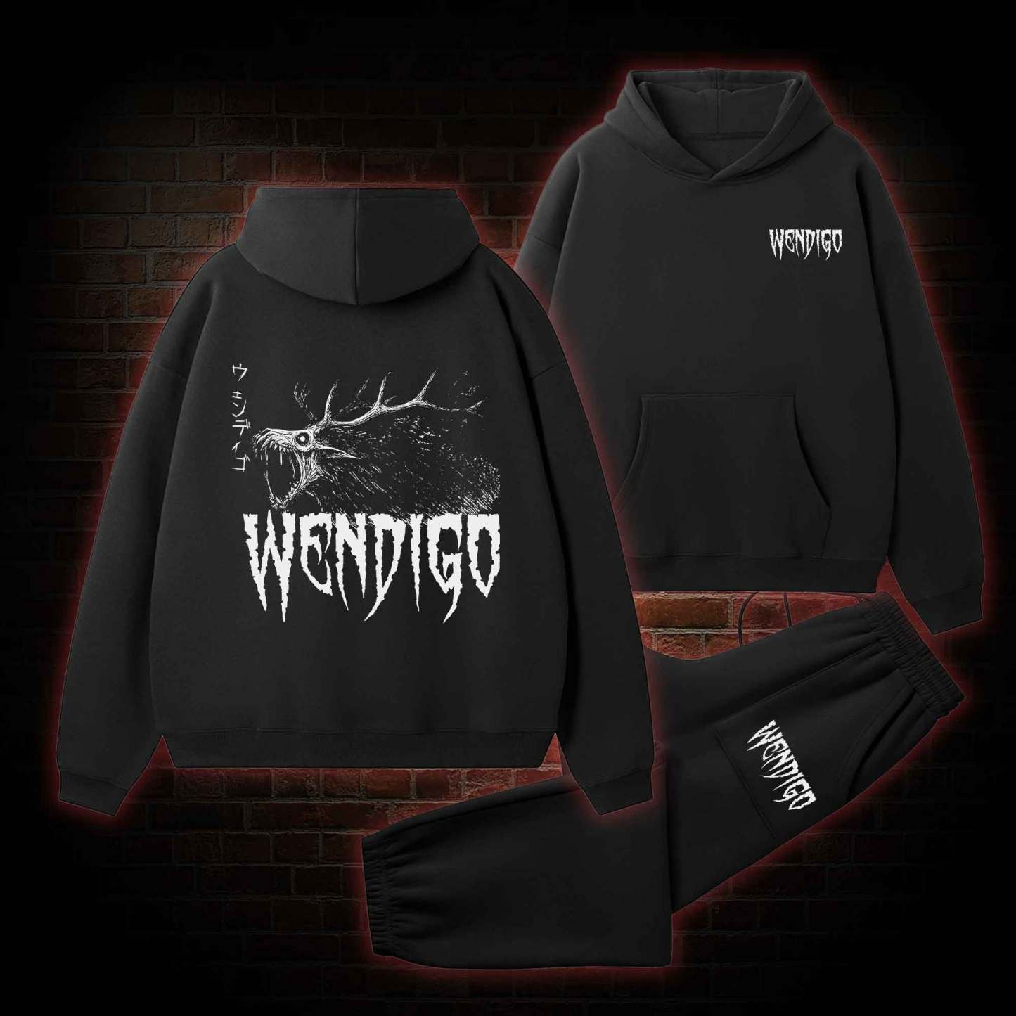 Wendigo Fleece Hoodie Set