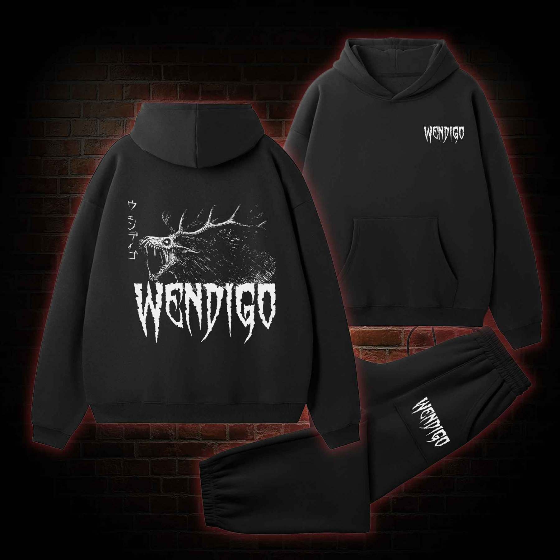 Wendigo Fleece Hoodie Set