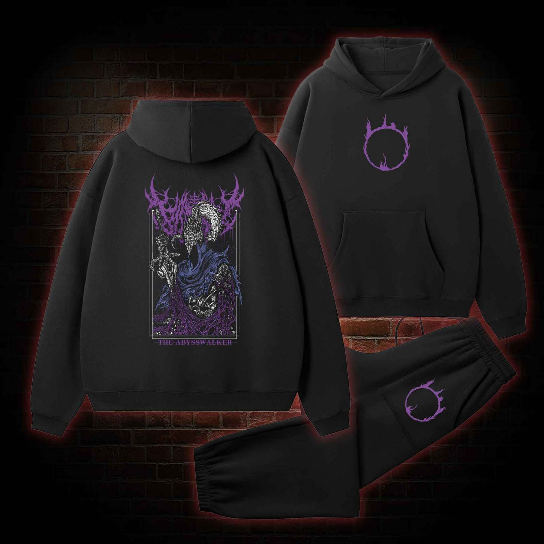 Into the Abyss Fleece Hoodie Set