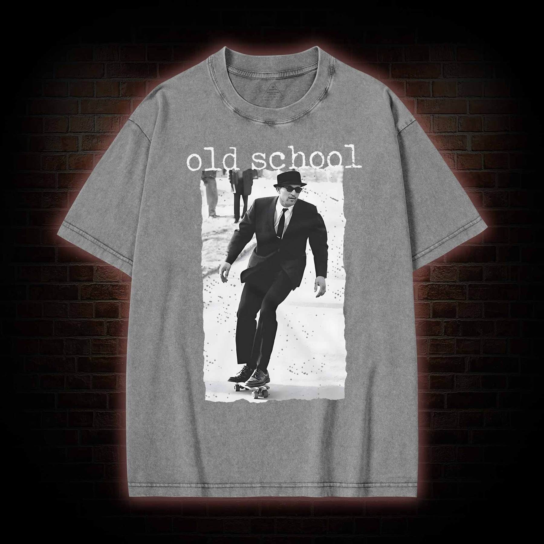 Old School Skateboarding Washed T-shirt