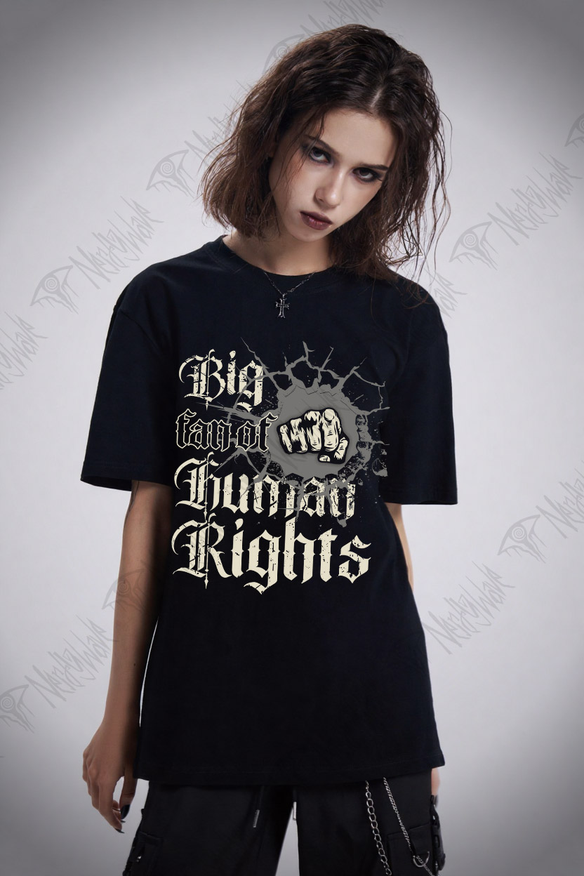 Vintage Big Fan of Human Rights T-shirt