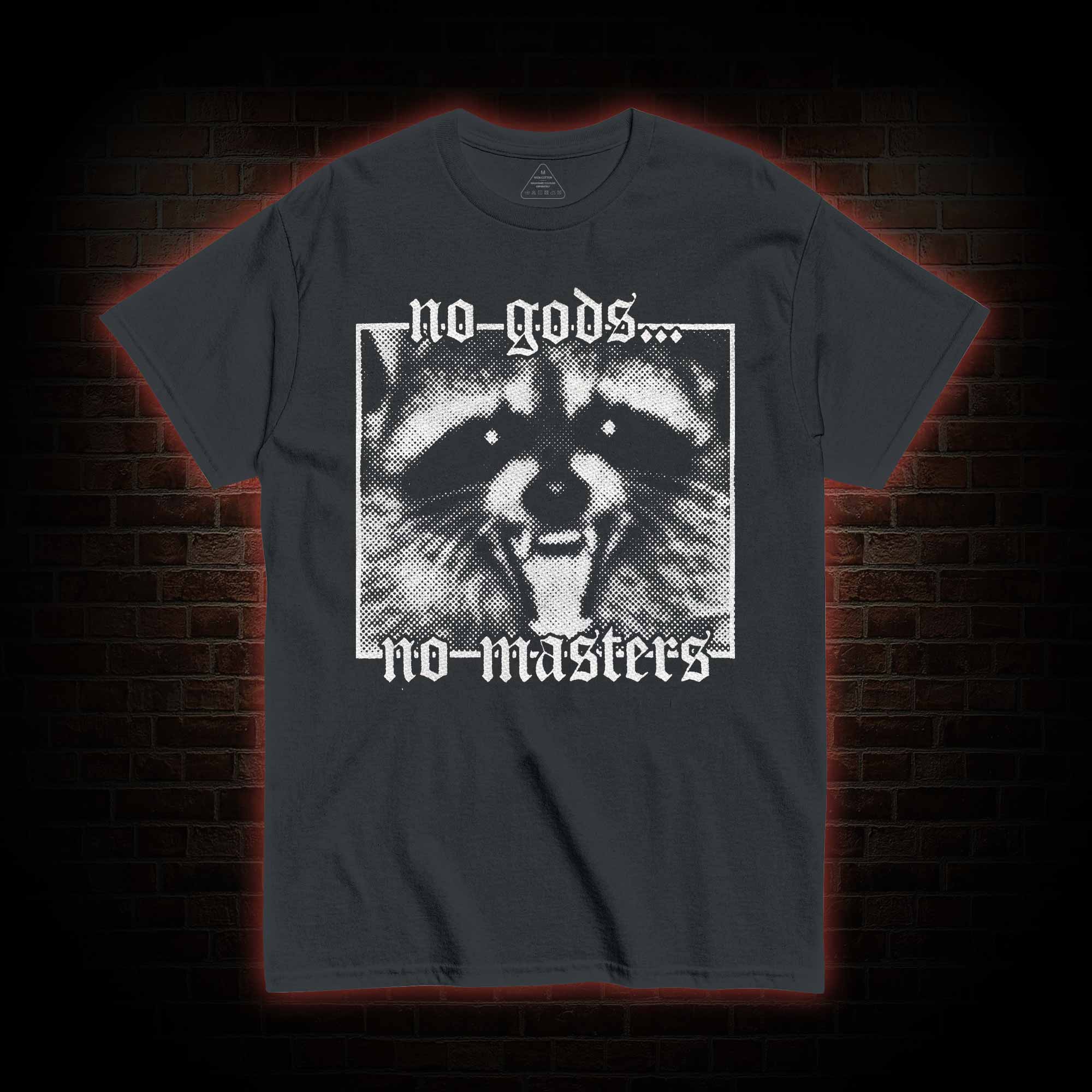 No Gods No Masters Raccoon T-shirt