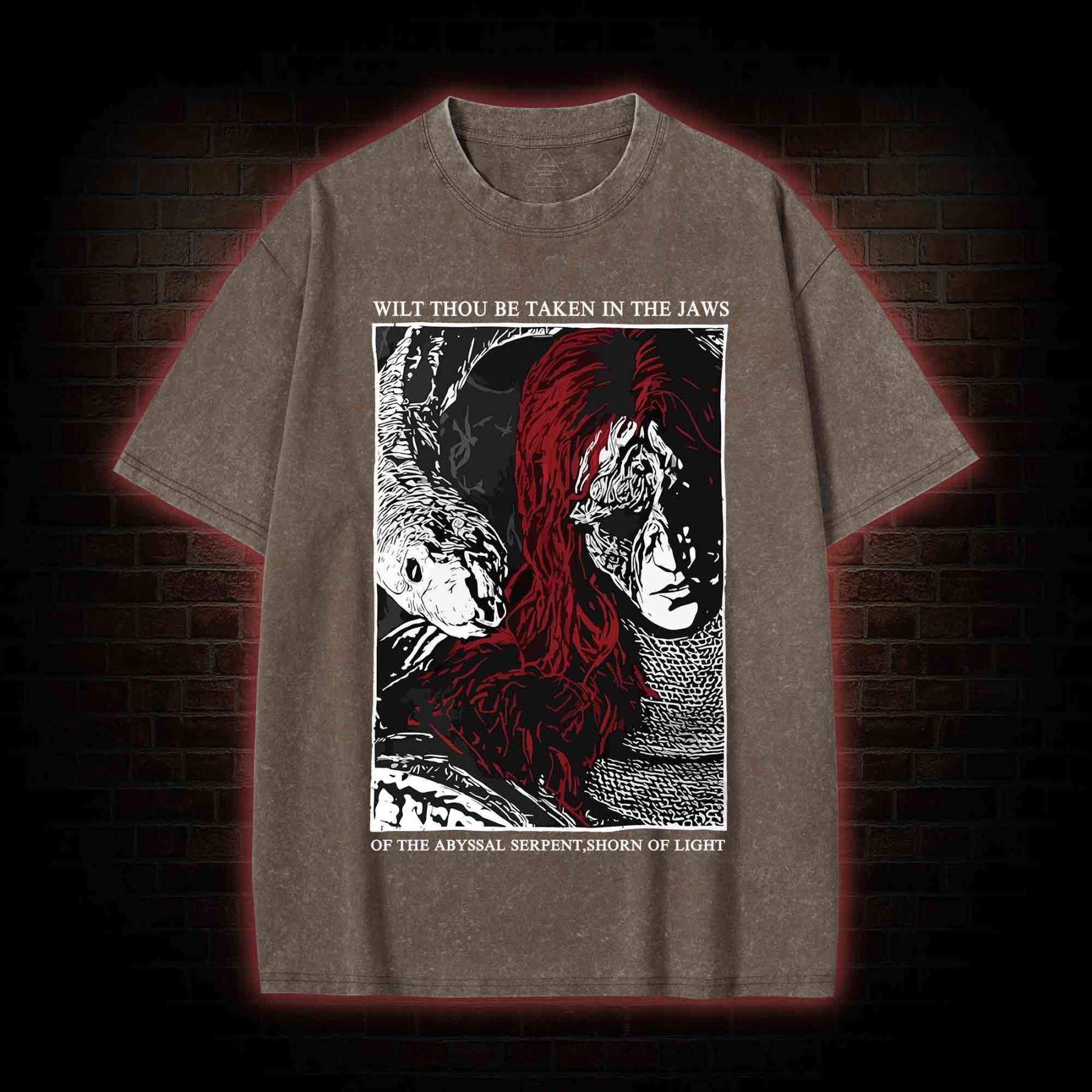 The Abyssal Serpen Washed T-shirt