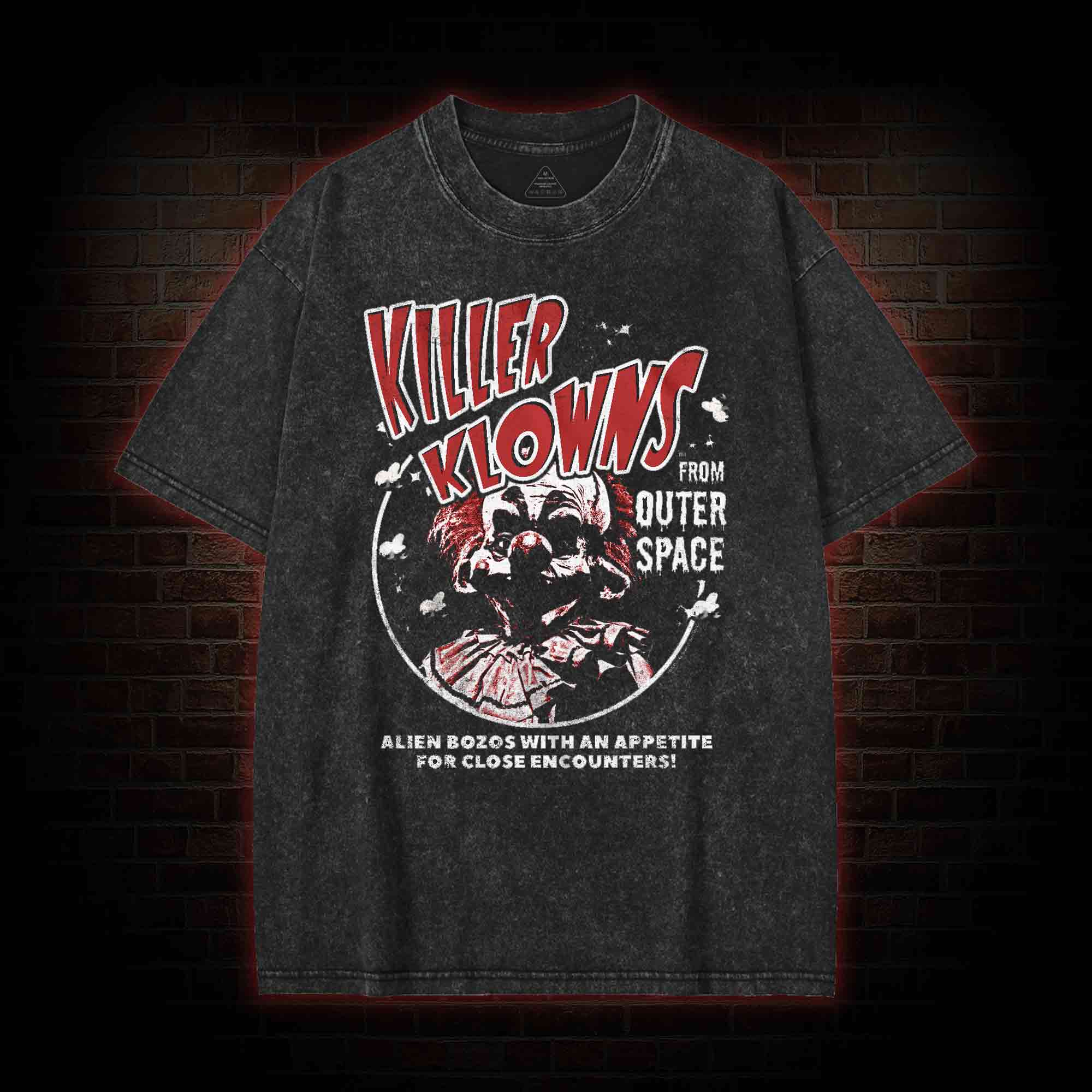 Alien Bozos with an Appetite for Close Encounters Washed T-shirt