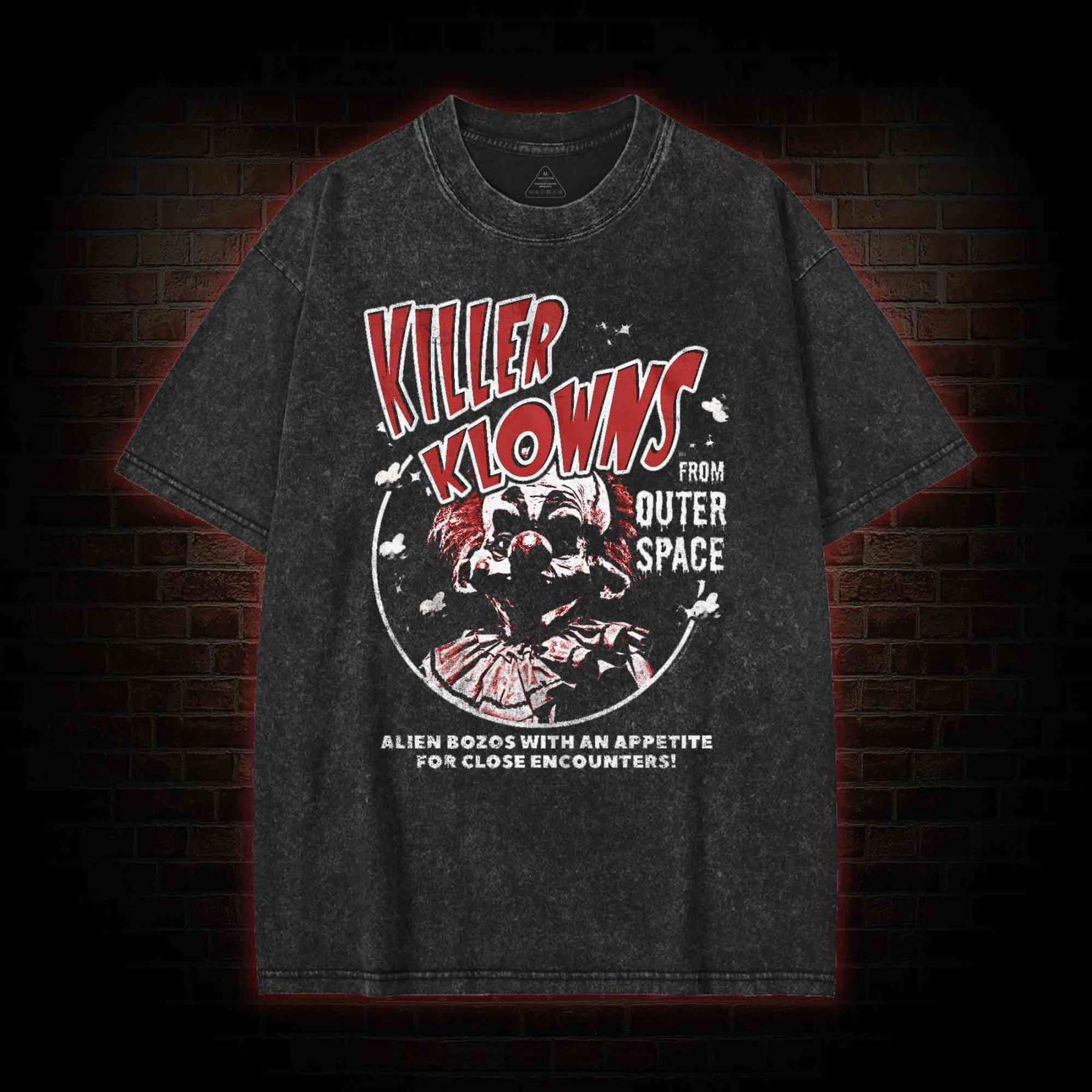 Alien Bozos with an Appetite for Close Encounters Washed T-shirt