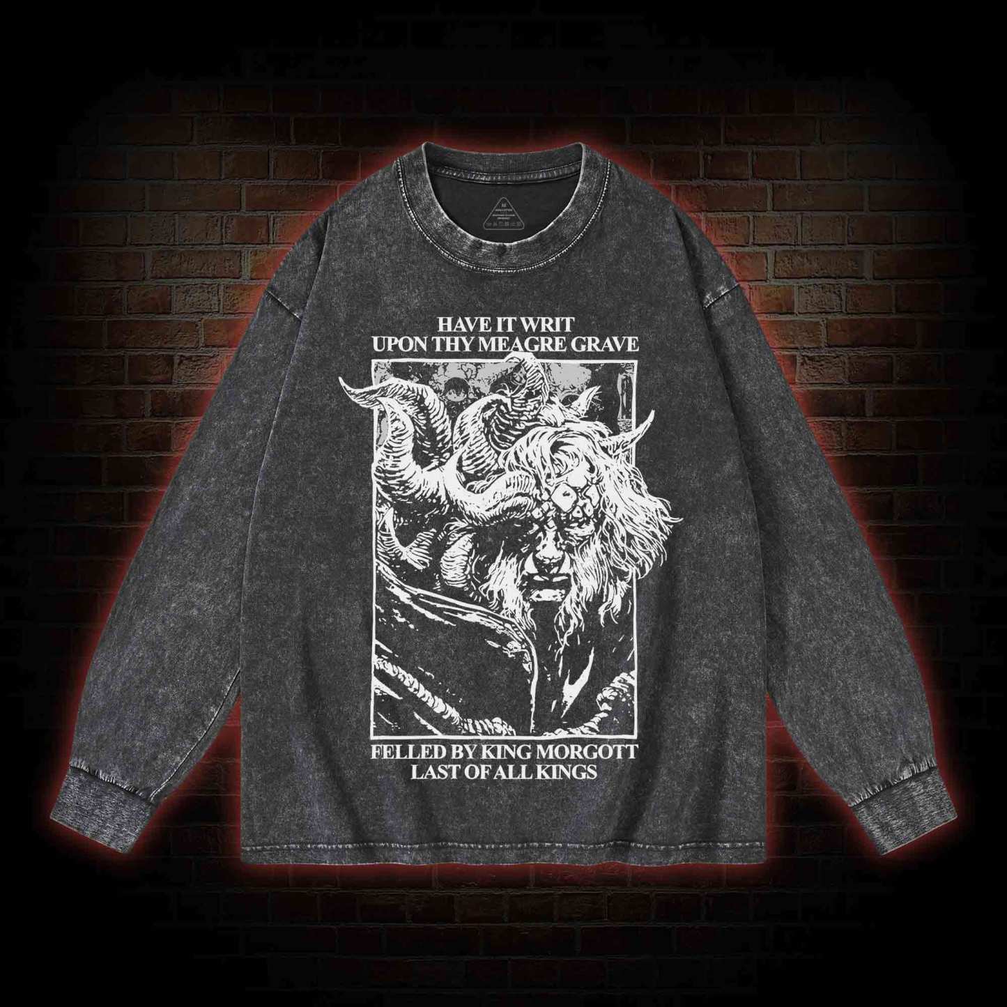 The Omen King Washed Long-Sleeve T-shirt