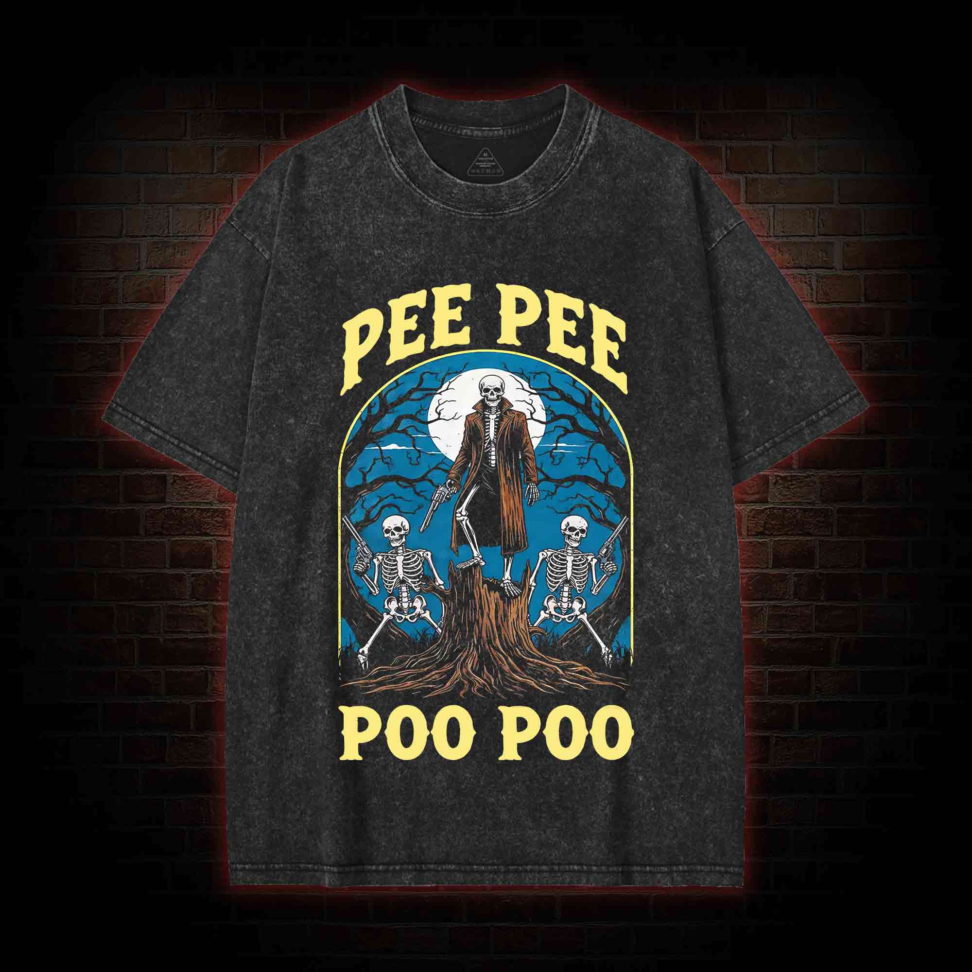 Pee Pee Poo Poo Washed T-shirt
