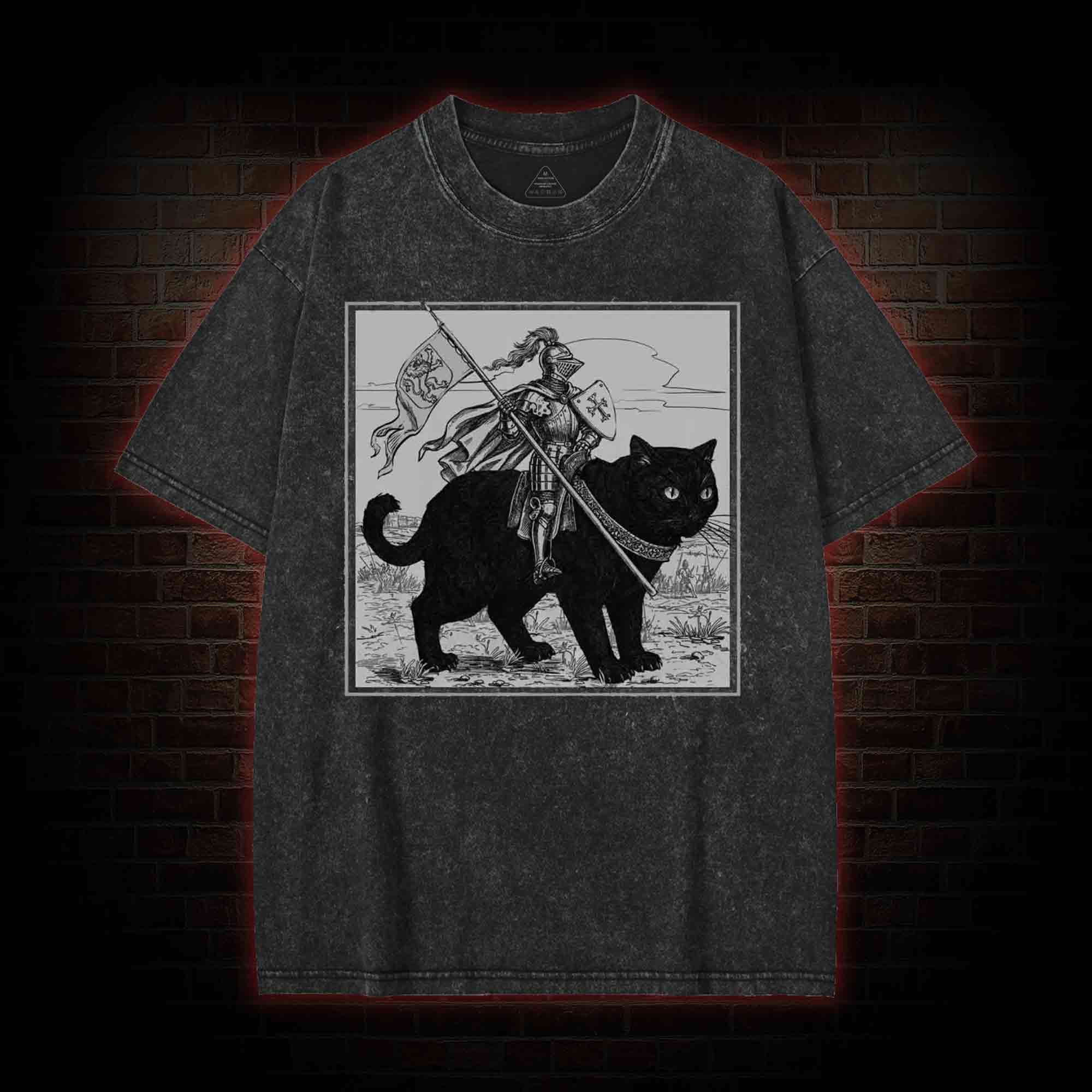 Medieval Knight Washed T-shirt