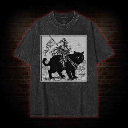 Medieval Knight Washed T-shirt