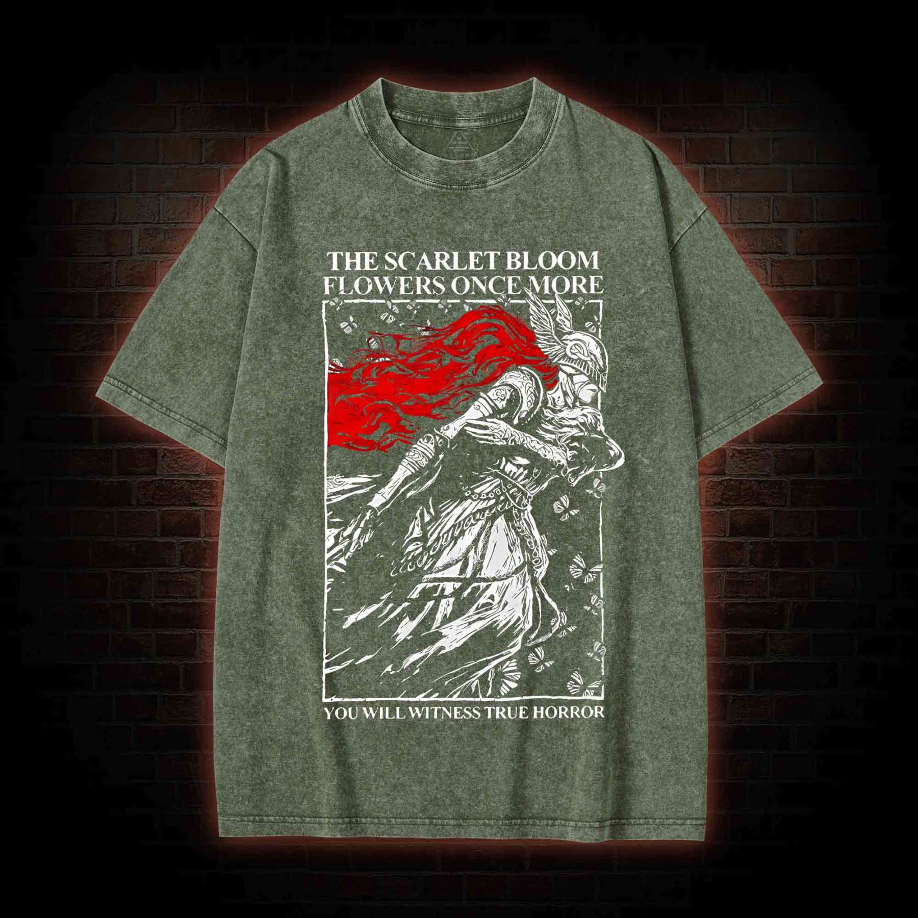 The Scarlet Flowers Washed T-shirt