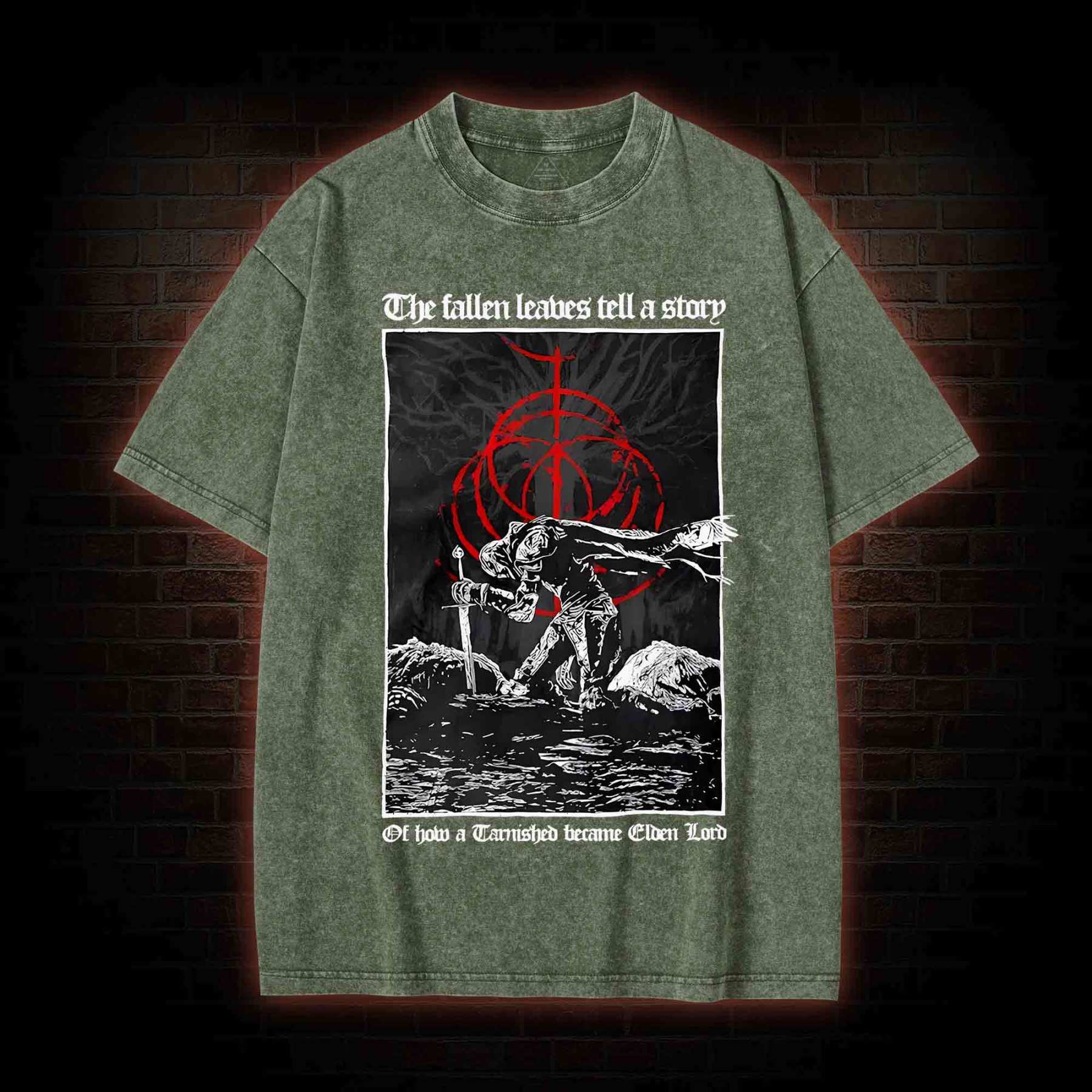 The Fallen Leaves Tell a Story Washed T-shirt