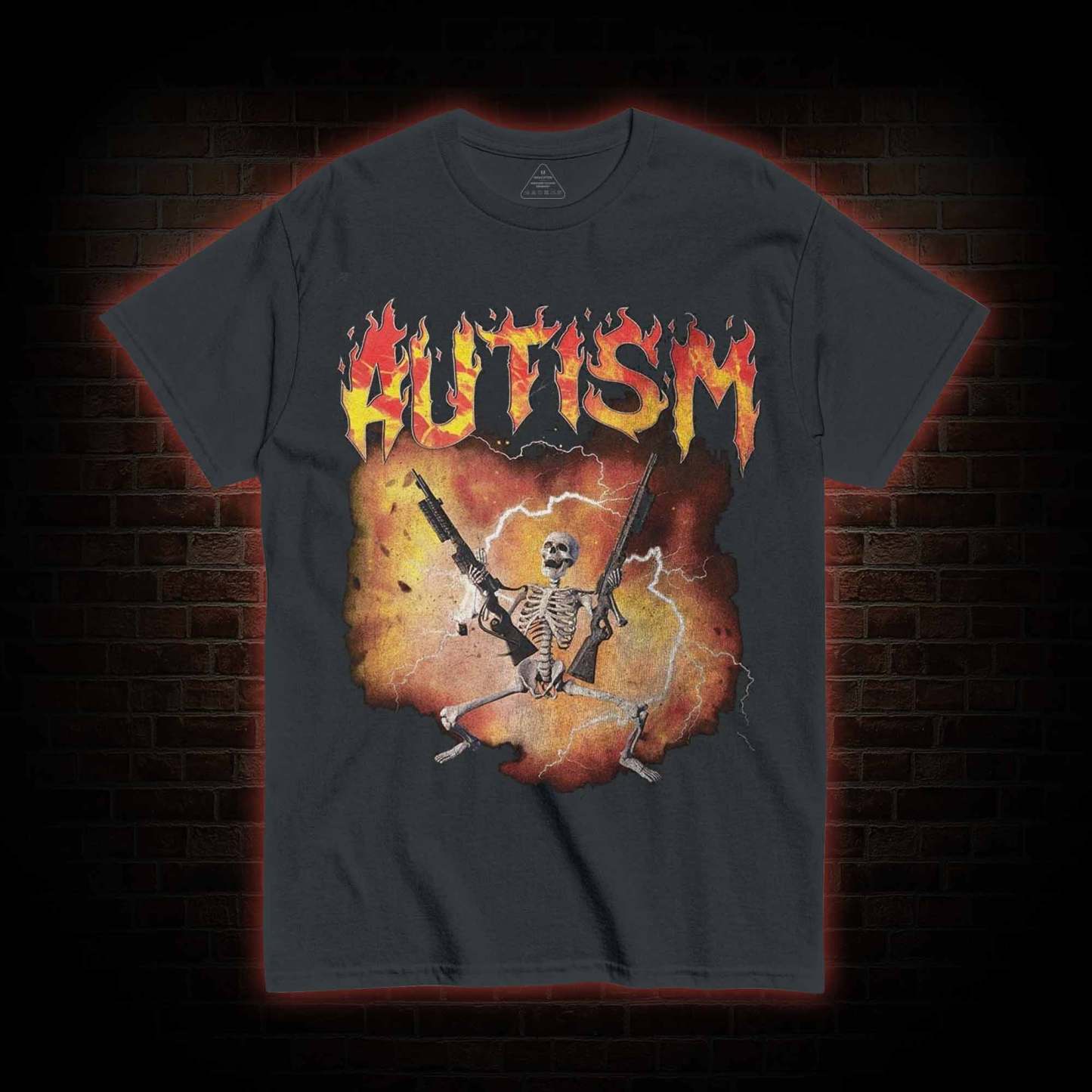 Autistic Funny Skeleton T-shirt