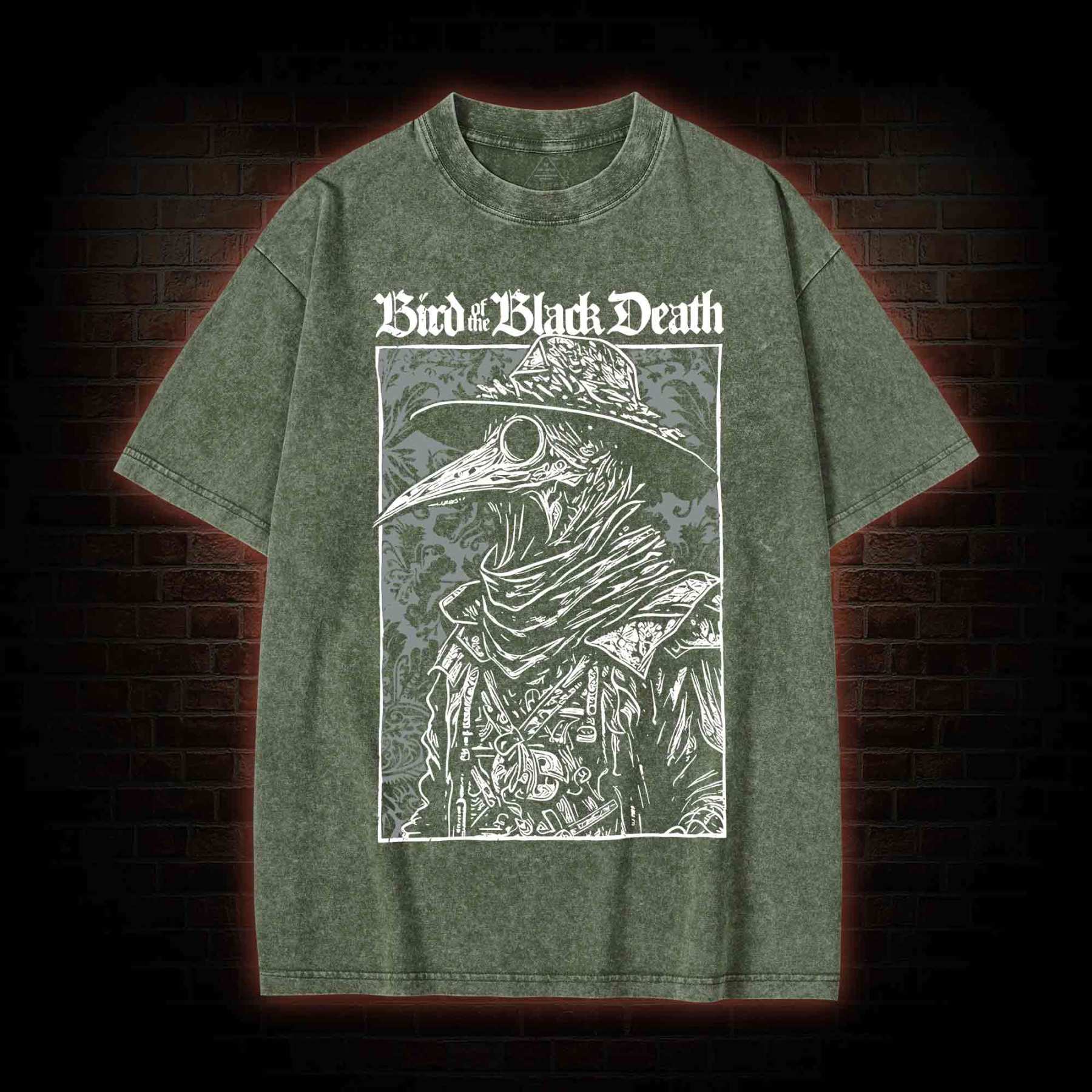 Bird of The Black Death Washed T-shirt