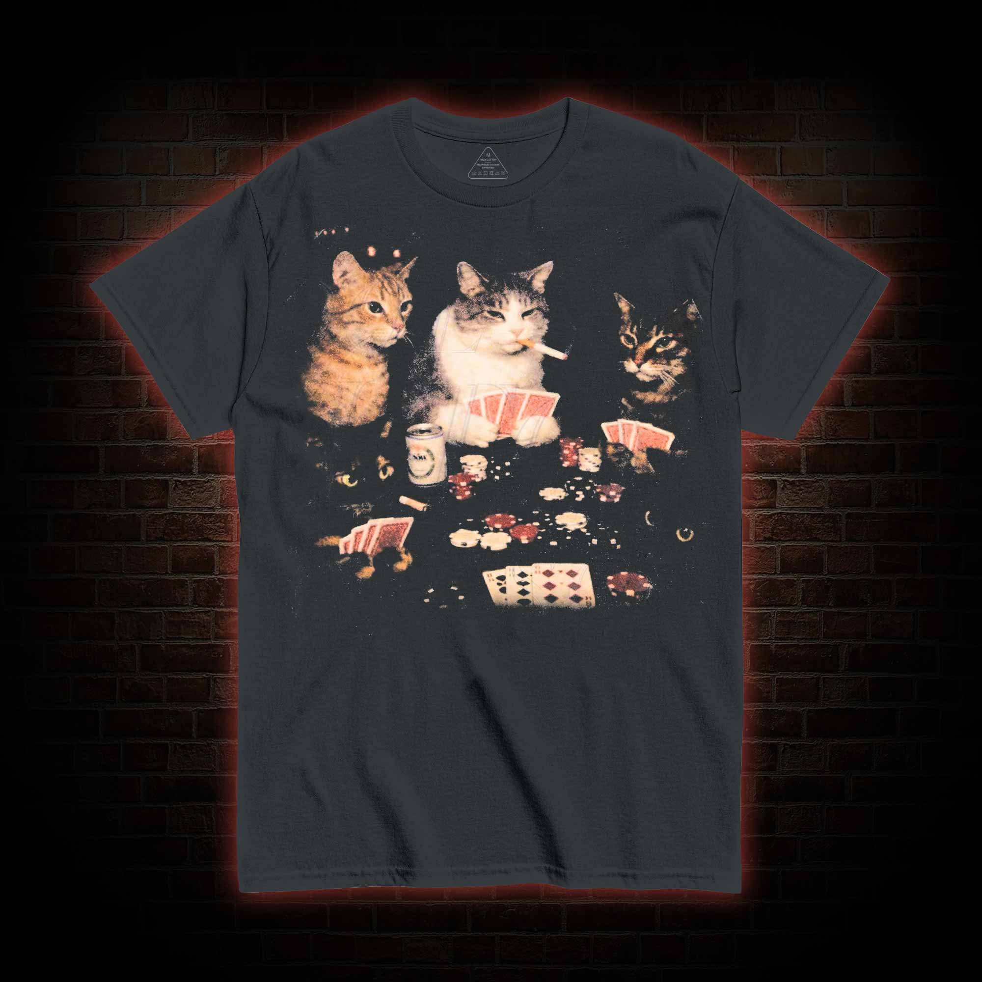 Cats Playing Poker T-shirt