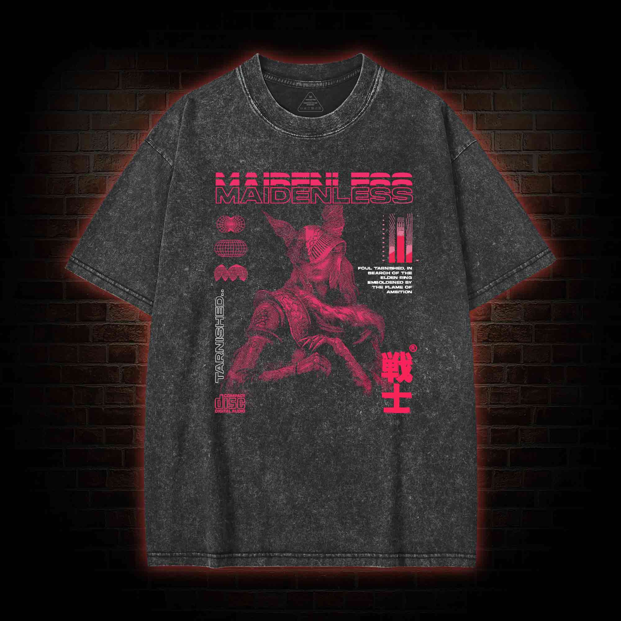 Maidenless Warrior Washed T-shirt