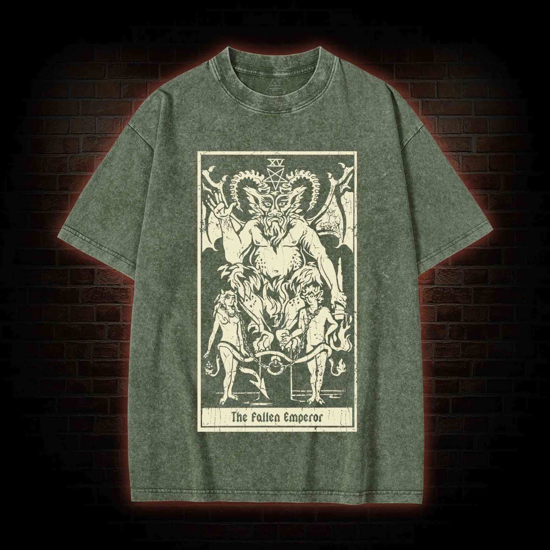 The Fallen Emperor Washed T-shirt