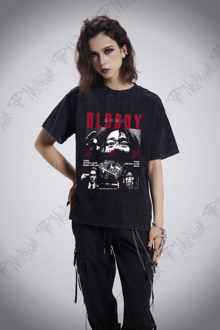 Laugh and the World Laughs with You Washed T-shirt