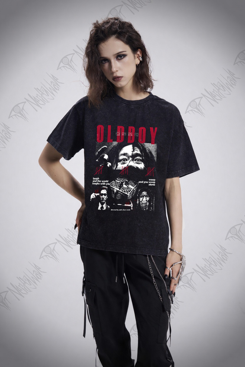 Laugh and the World Laughs with You Washed T-shirt