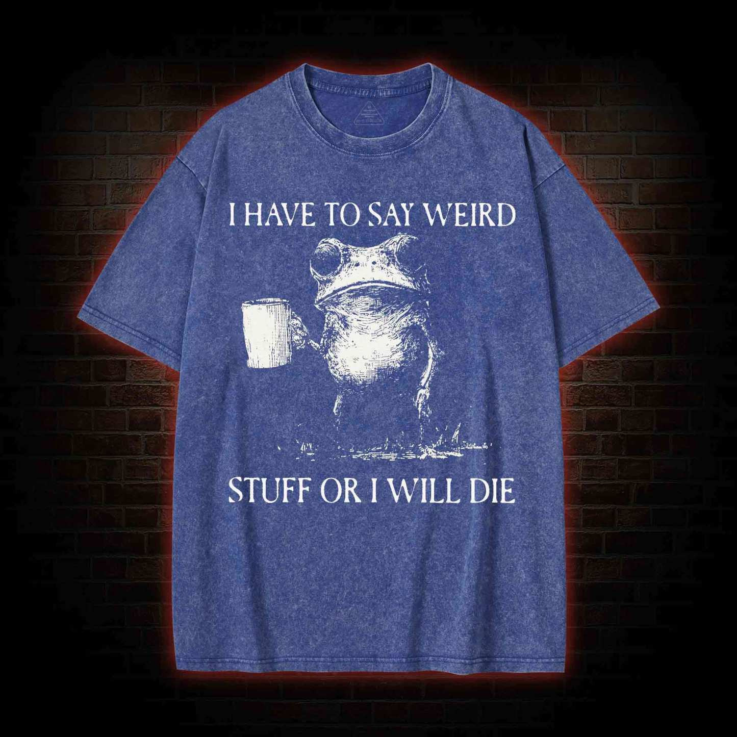 I Have to Say Weird Stuff or I will Die Washed T-shirt