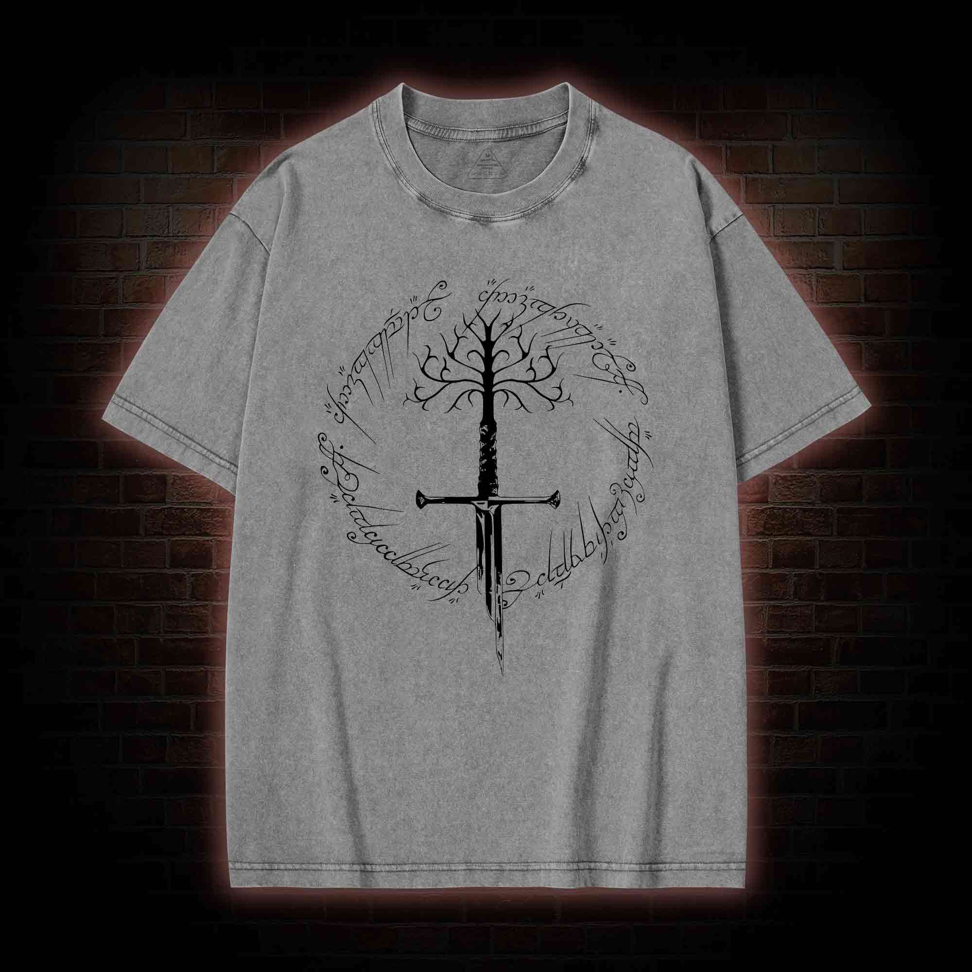 Ring Inspired Washed T-shirt