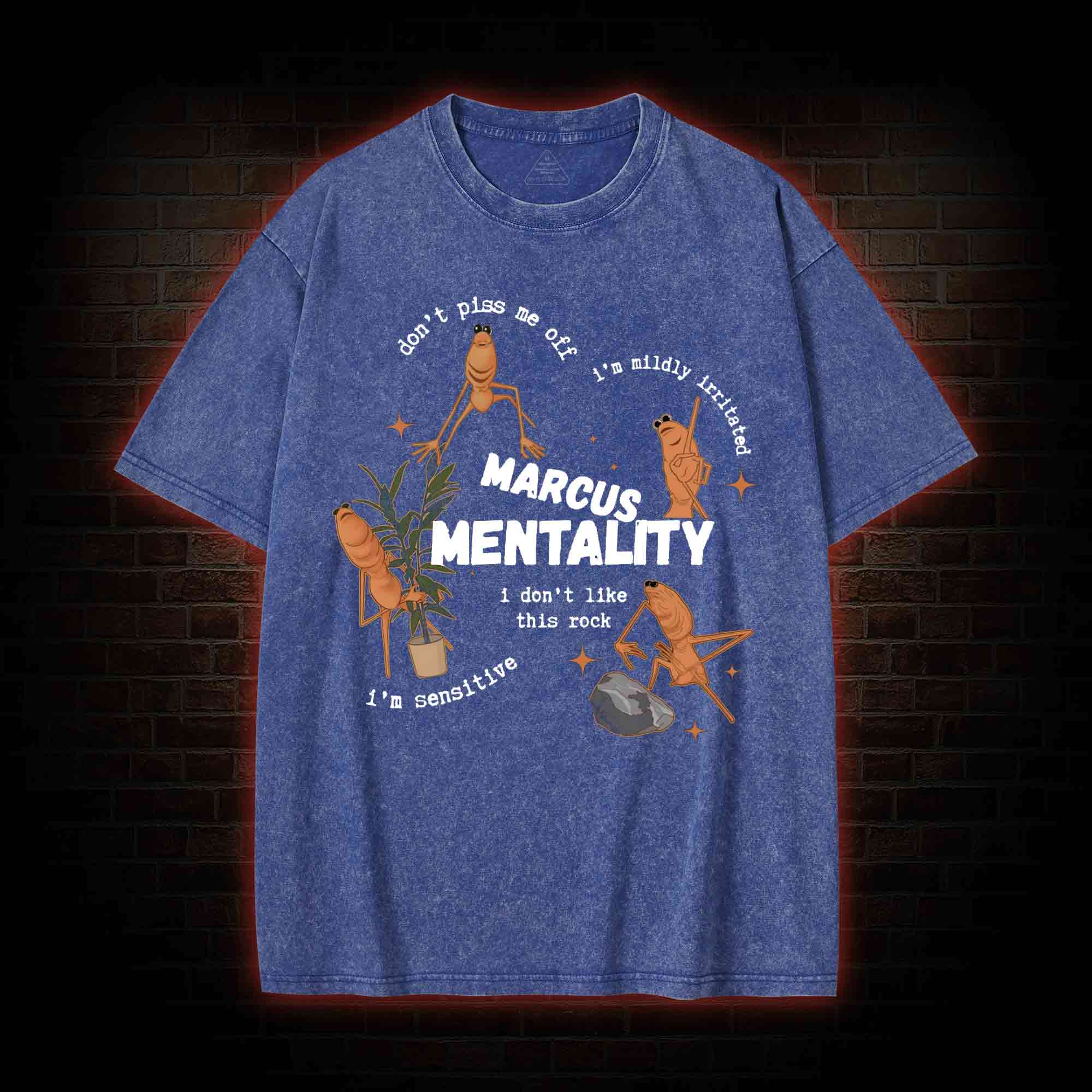 Marcus the Worm Washed T-shirt