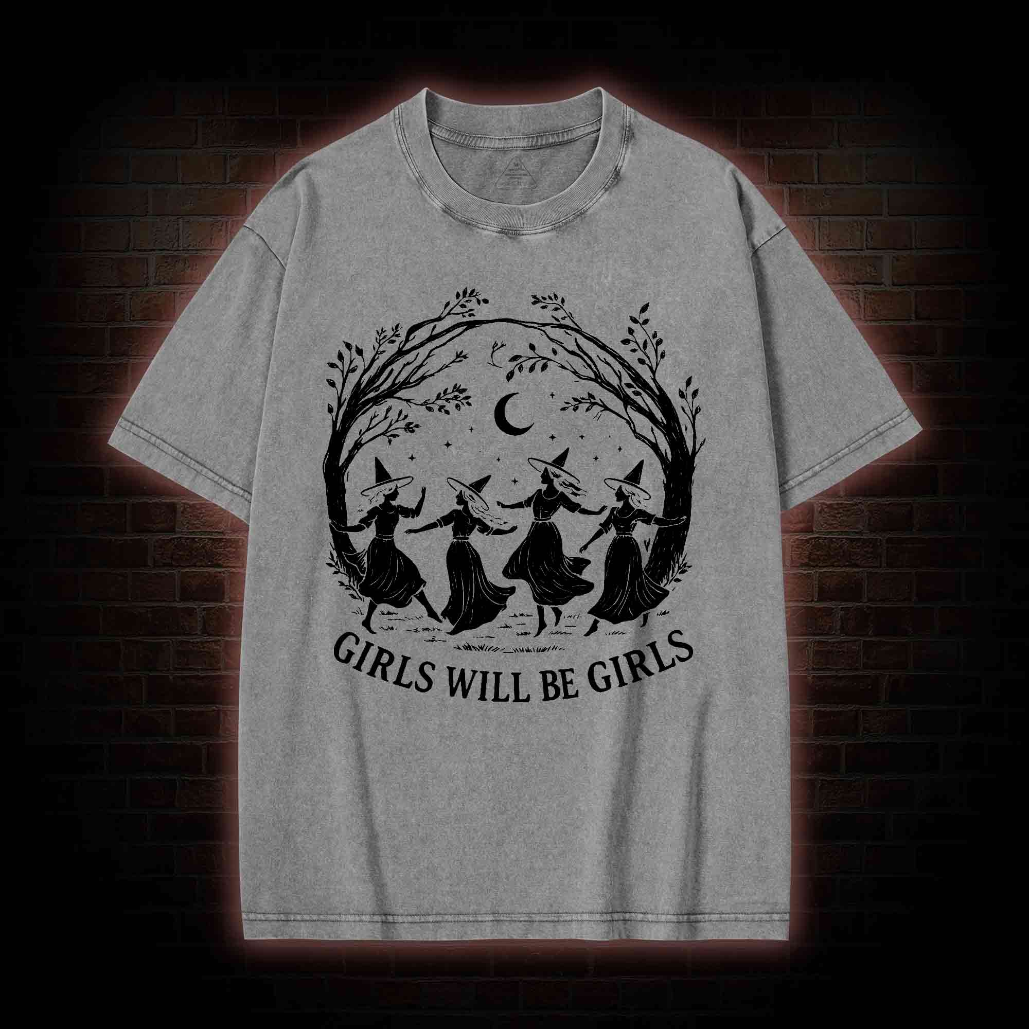 Girls will be Girls Washed T-shirt