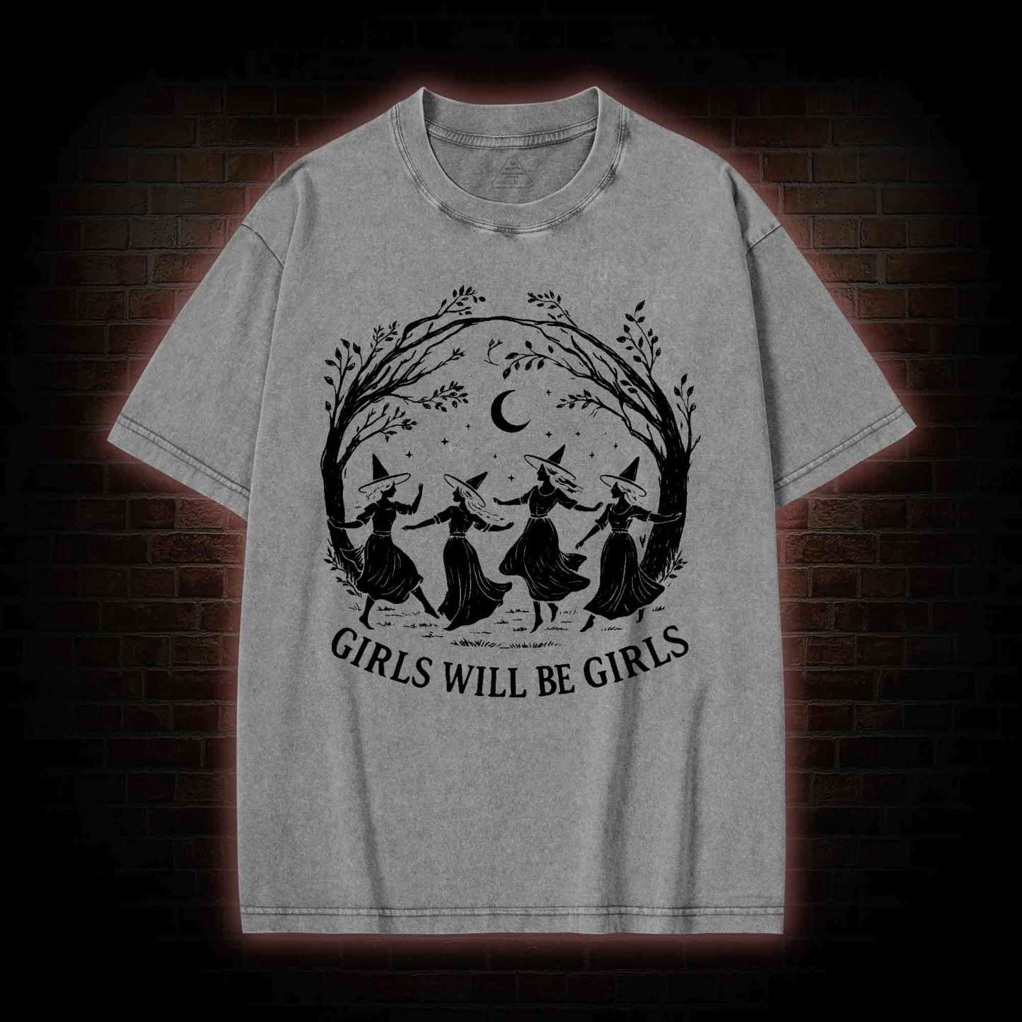 Girls will be Girls Washed T-shirt