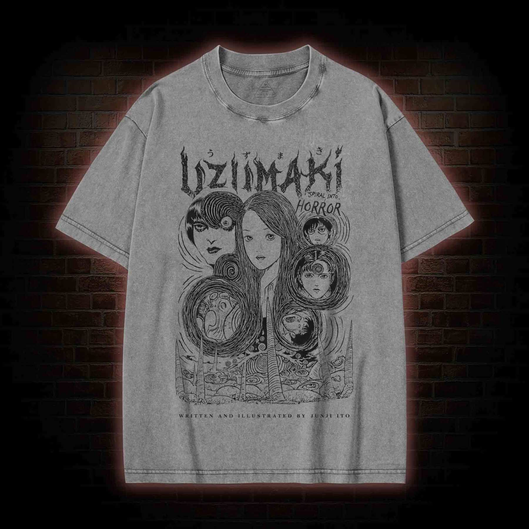 Creepy Girl Washed T-shirt