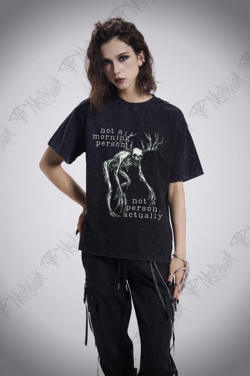 Wendigo Morning Person Washed T-shirt