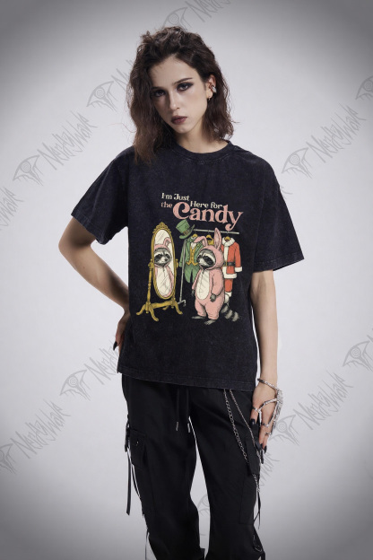I'm Only Doing This for the Candy Washed T-shirt