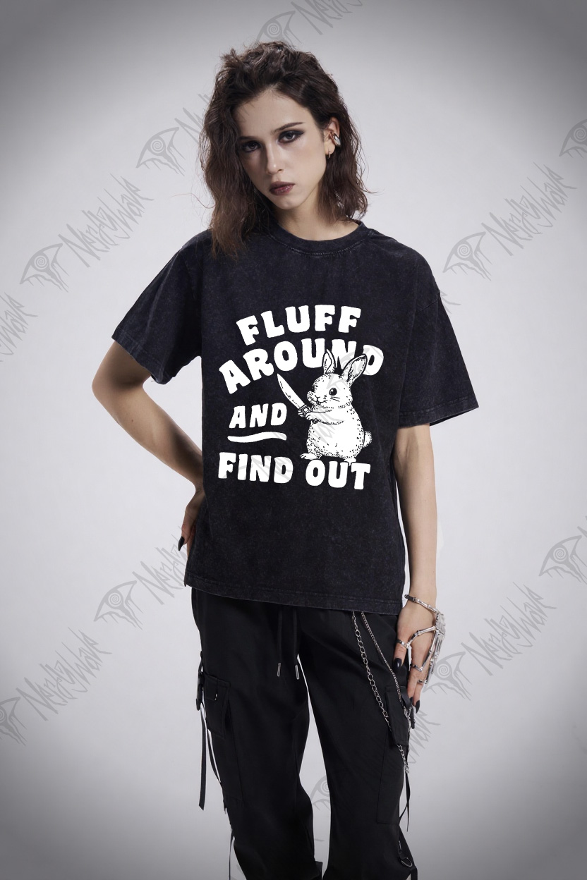 Fluff Around and Find Out Washed T-shirt