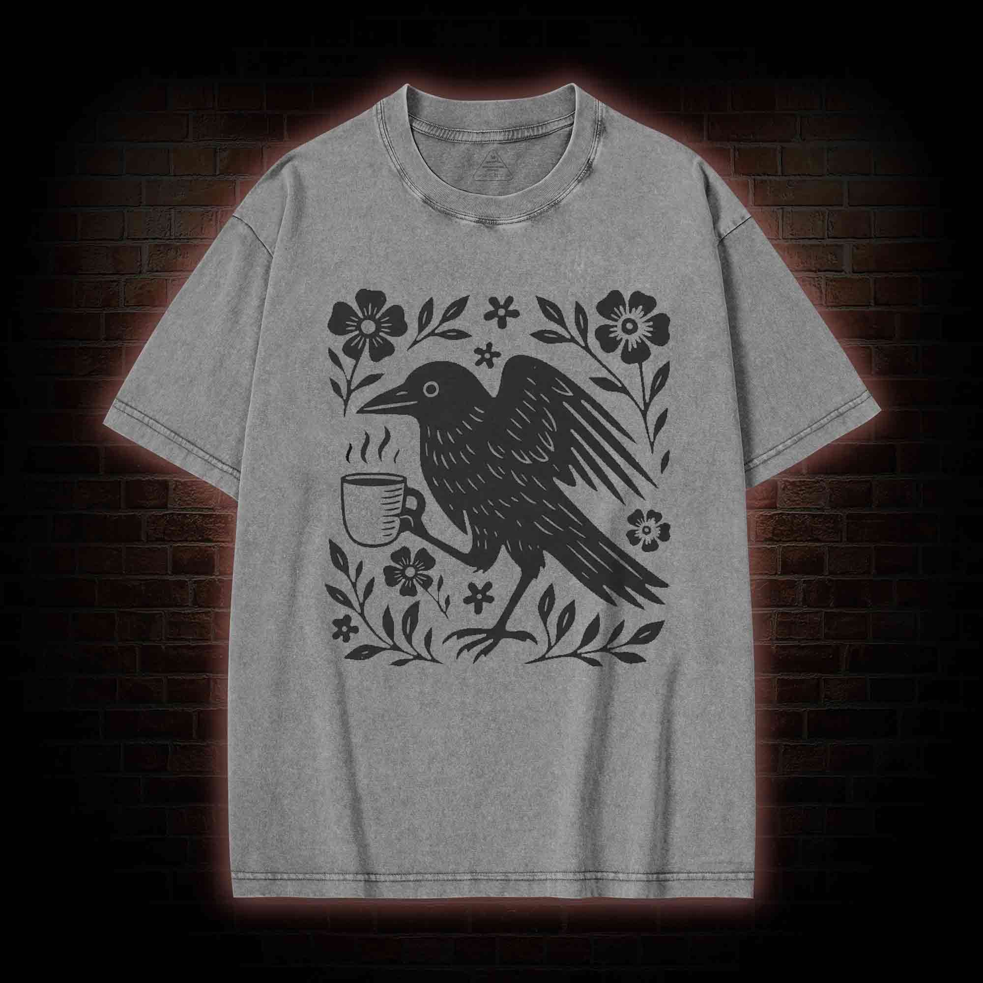 Bird Coffee Washed T-shirt