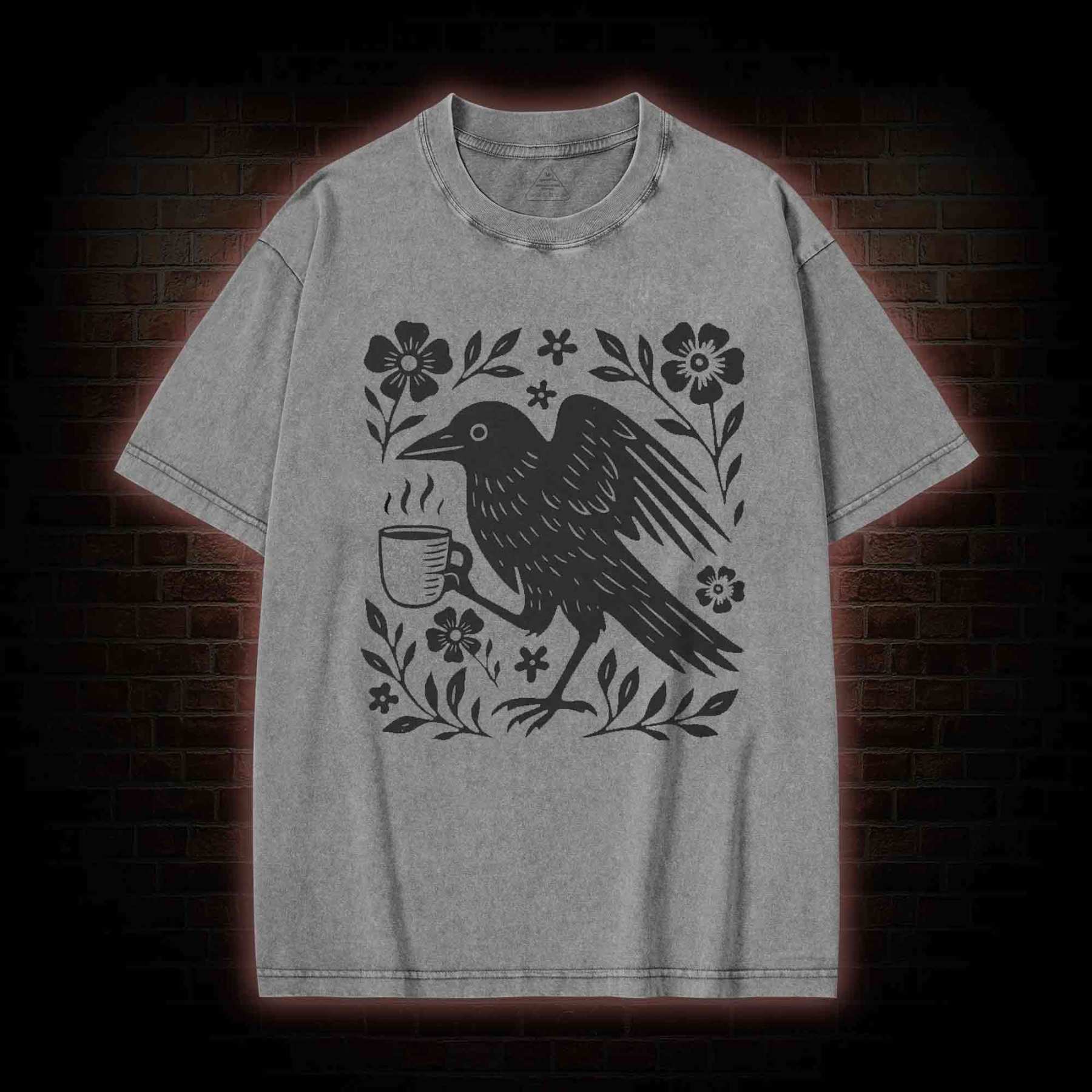 Bird Coffee Washed T-shirt