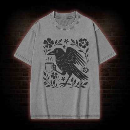 Bird Coffee Washed T-shirt
