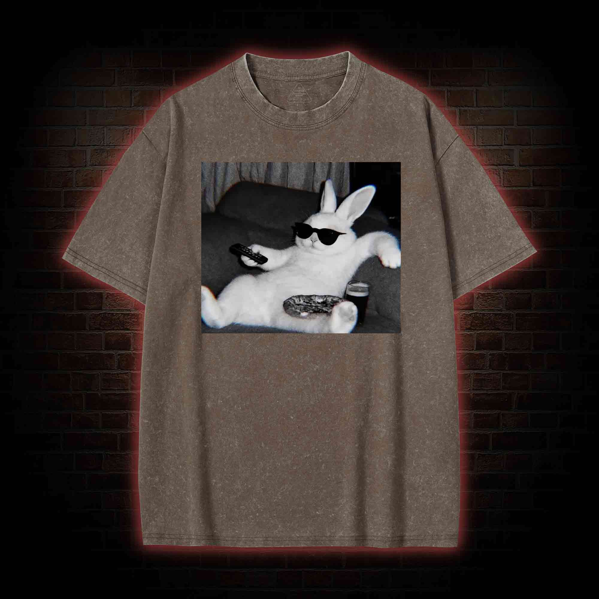 Chill Easter Bunny Washed T-shirt