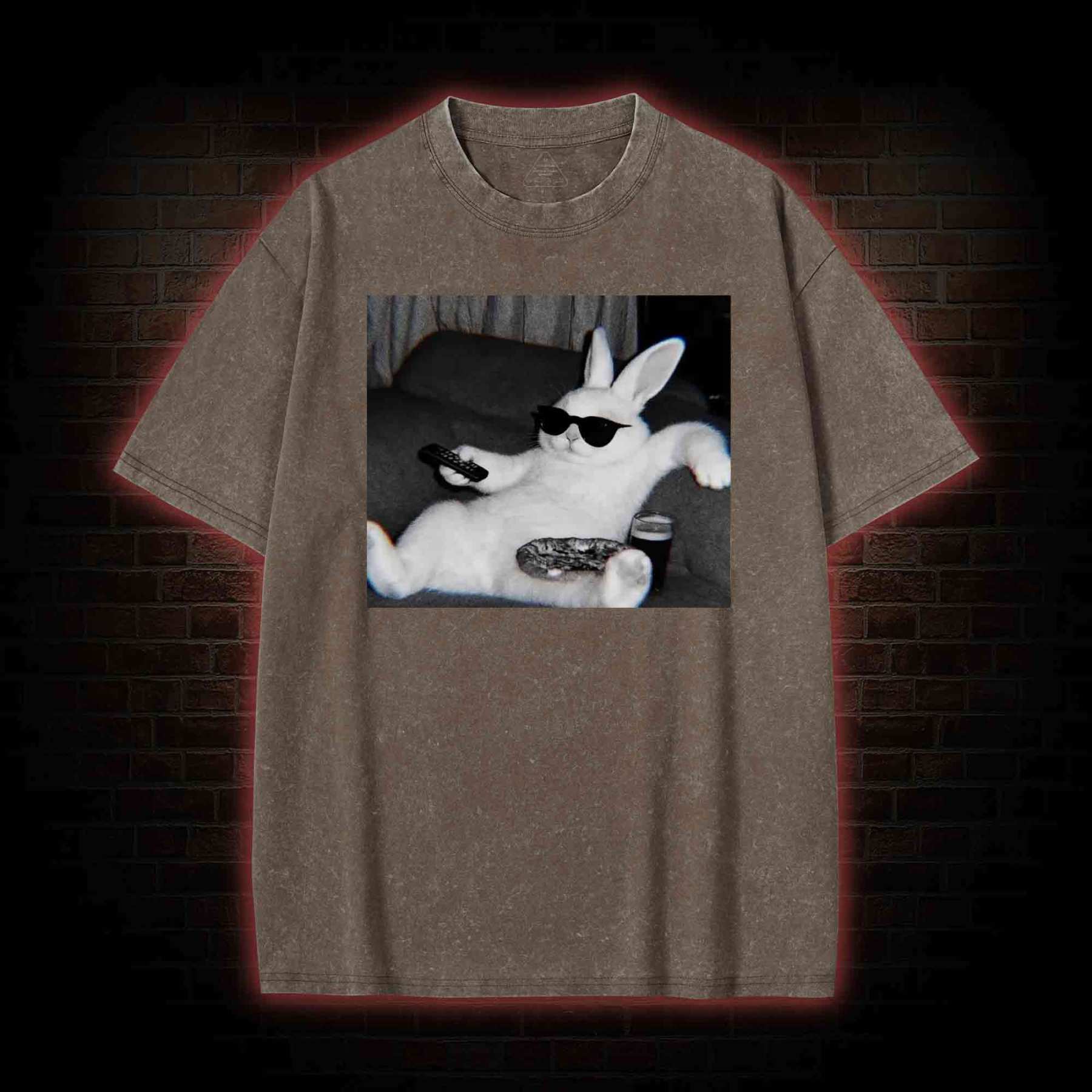 Chill Easter Bunny Washed T-shirt