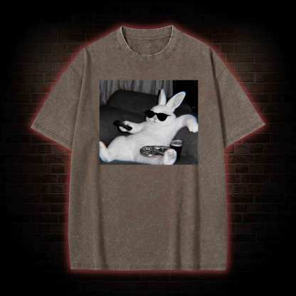 Chill Easter Bunny Washed T-shirt