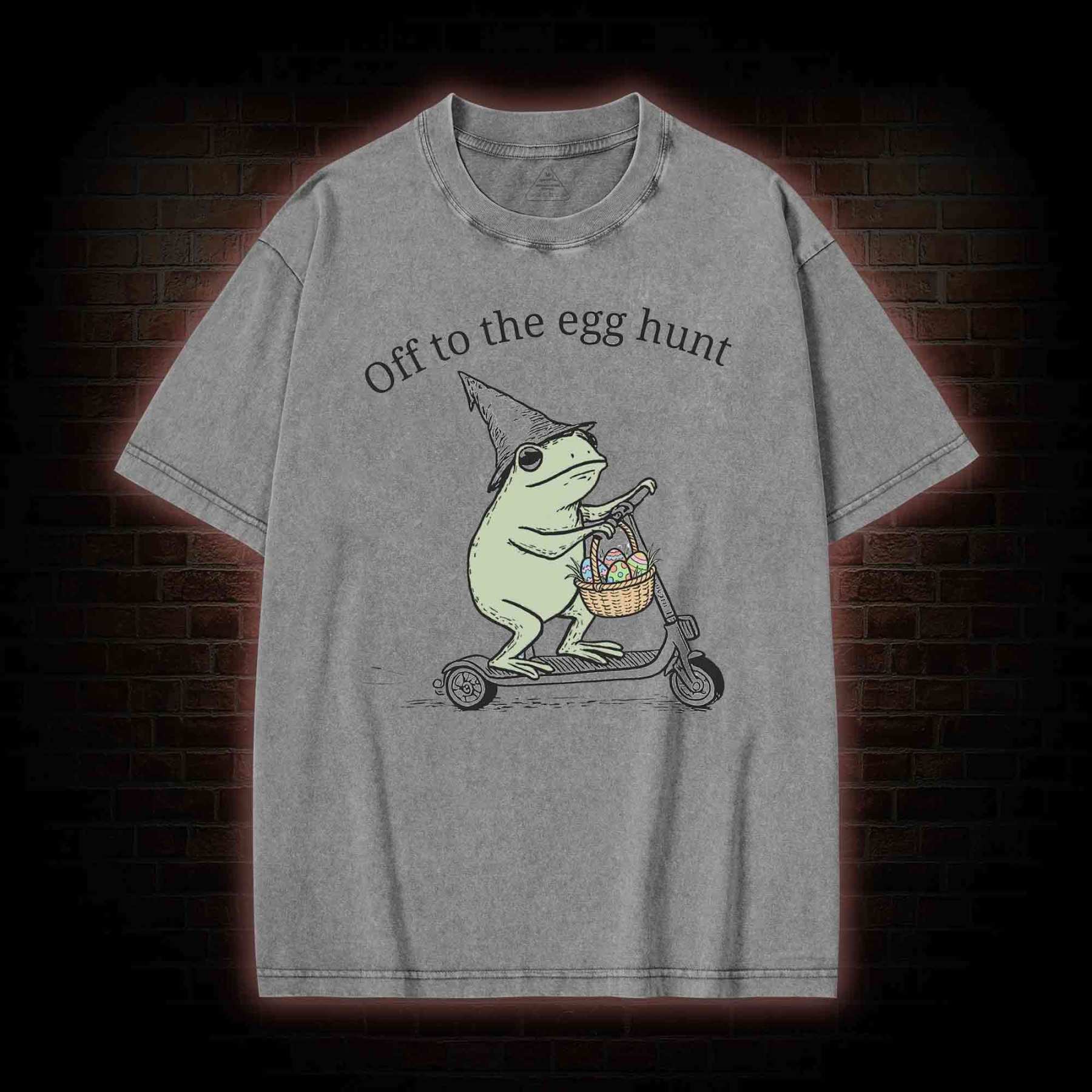 Off to the Egg Hunt Washed T-shirt