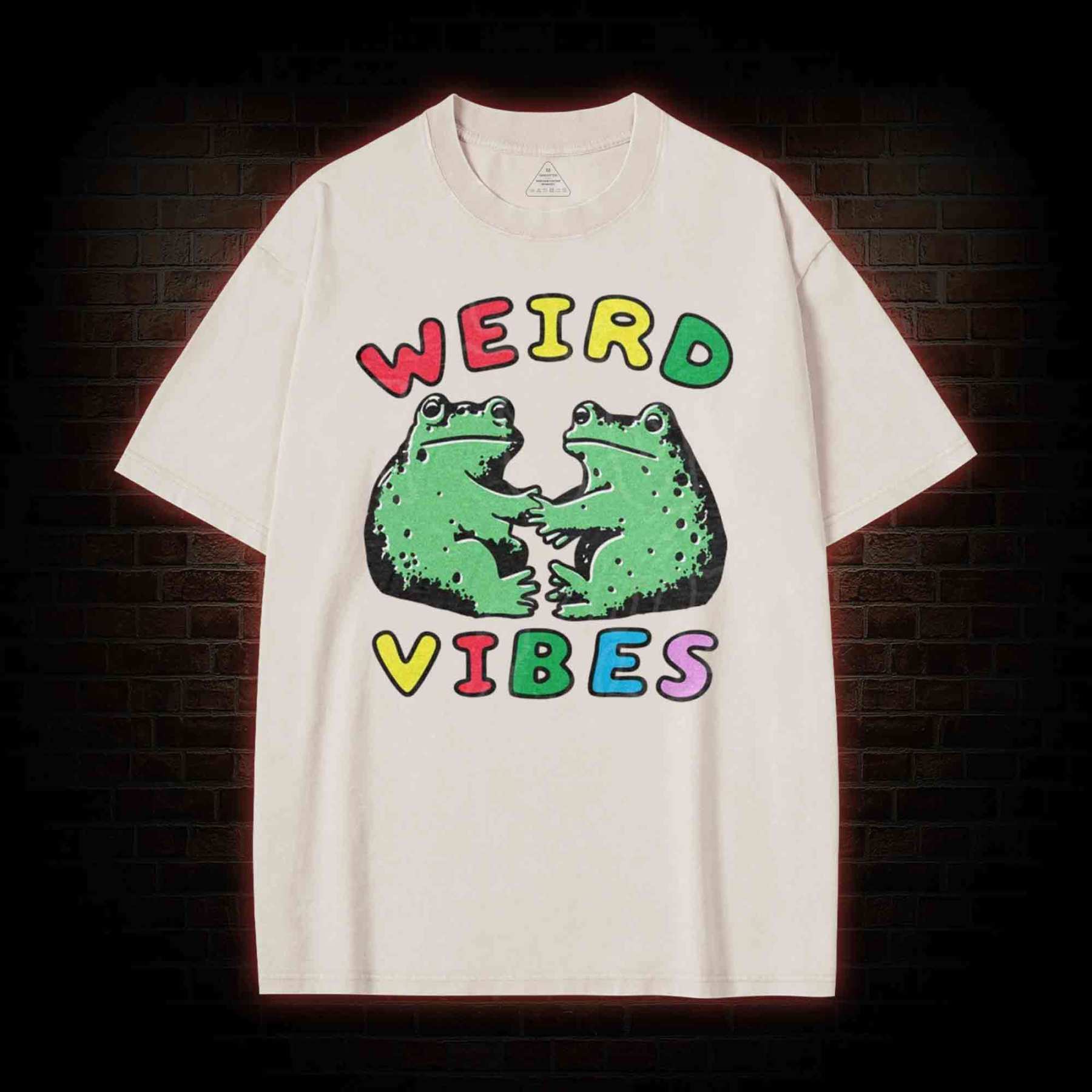 Funny Frog Cottagecore Washed T-shirt
