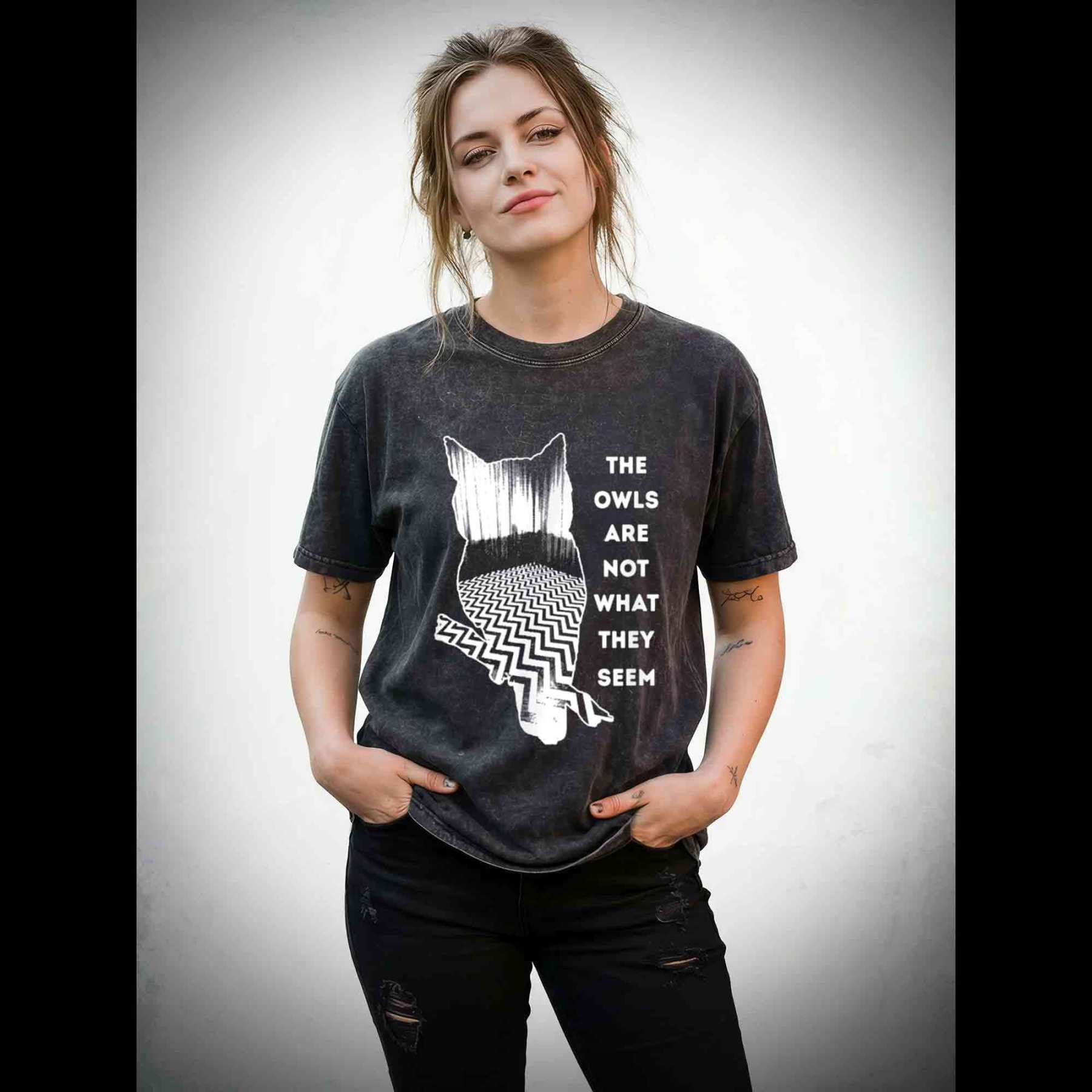 The Owls are Not What They Seem Washed T-shirt