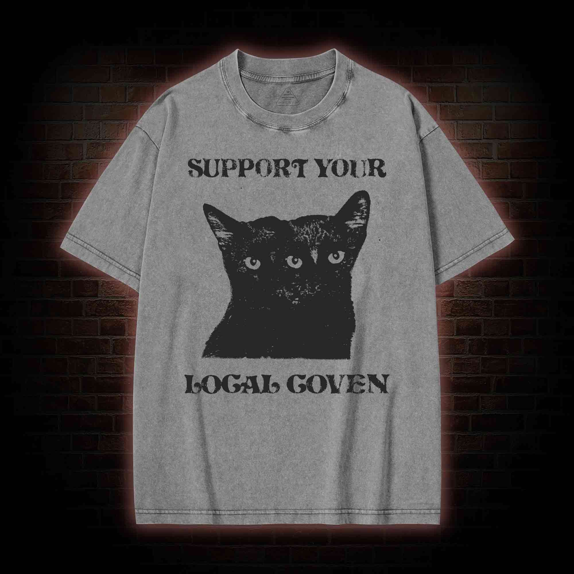  Support Your Local Coven Washed T-shirt
