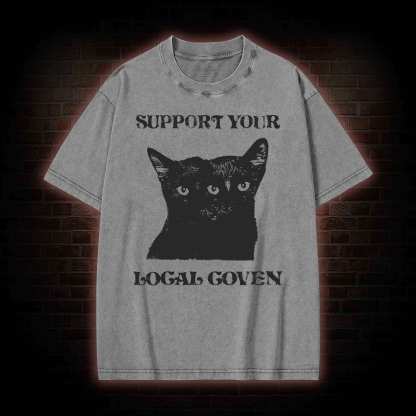  Support Your Local Coven Washed T-shirt