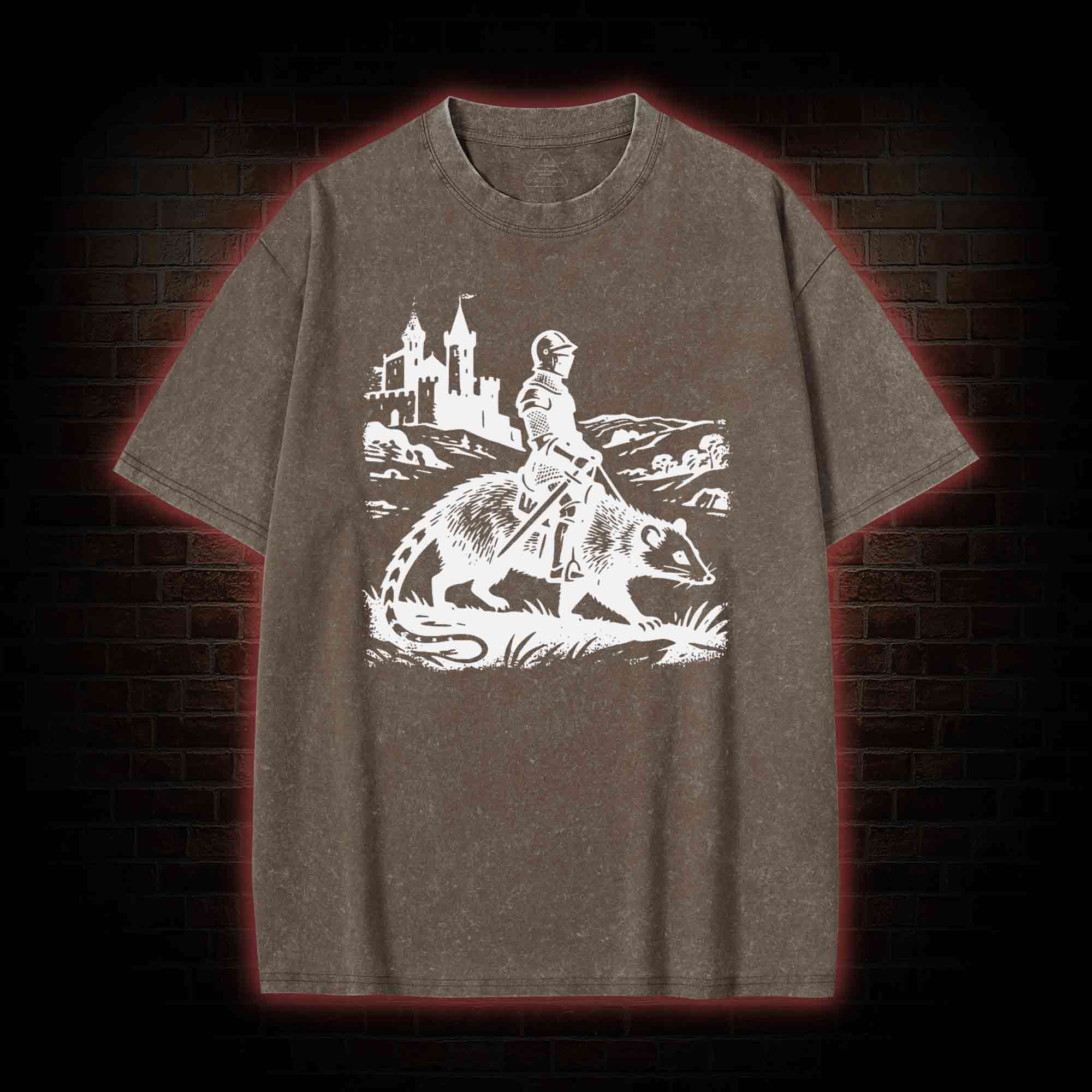 Knight Opossum Washed T-shirt