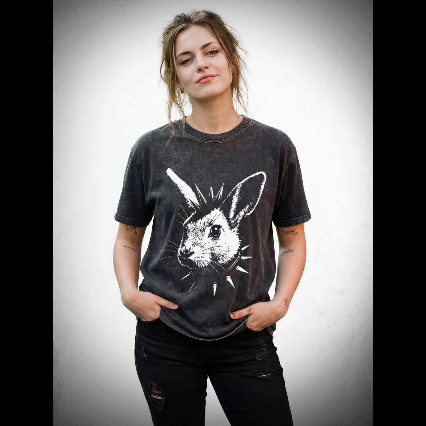 Punk Bunny Washed T-shirt