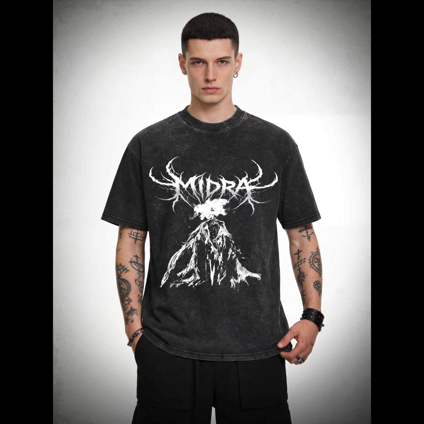 The Dark Moon Burns Washed T-shirt