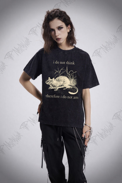 Funny Rat Washed T-shirt