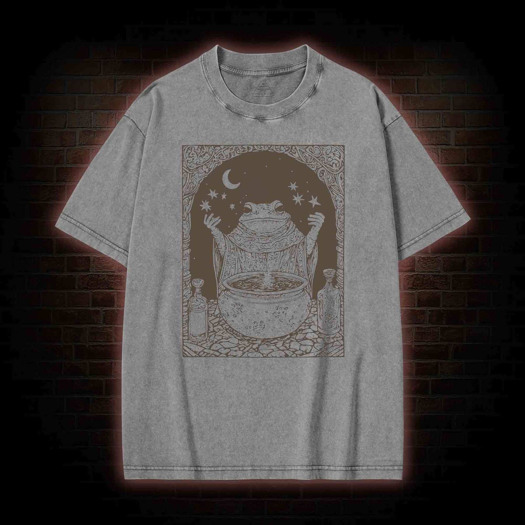 Frog Wizard Washed T-shirt