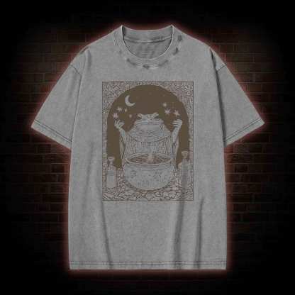 Frog Wizard Washed T-shirt